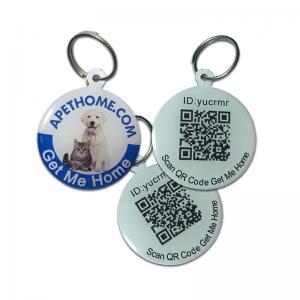 Con chó và mèo cá nhân thẻ thẻ thông minh bằng thép không gỉ nuôi ID tag quét mã QR định vị GPS